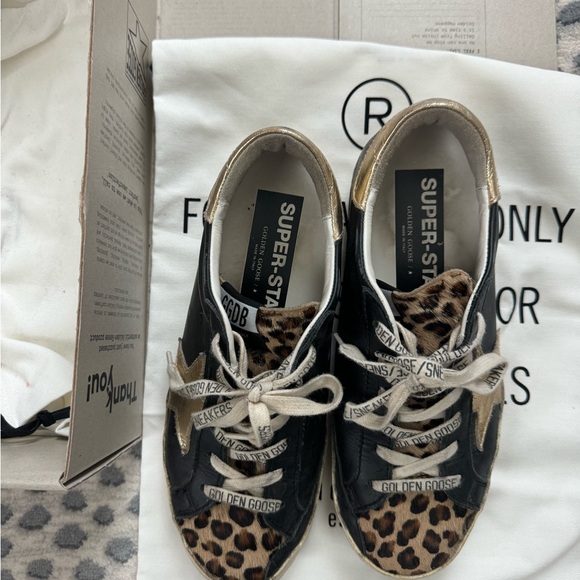 Golden Goose Leopard/Black/Gold Super-Star - Picture 6 of 6